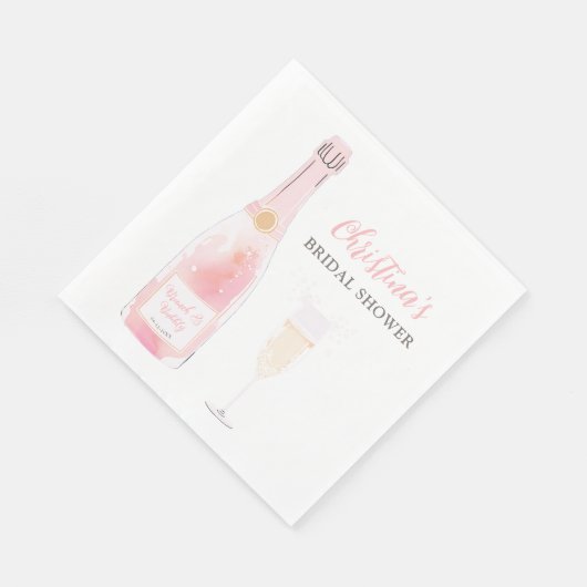 Bruiloft Brunch en Bruisende Champagne Bruidsborre Servet (Hoek)