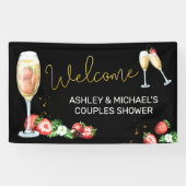 Bruiloft Brunch en Bruisende Wensbord Spandoek (Horizontaal)