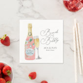 Bruiloft brunch en bubbels champagne servet (Insitu)