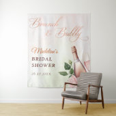 Bruiloft brunch en bubbels champagne wandkleed (In situ)