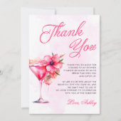 Bruiloft Brunch en Mousserende Champagne Bedankkaart (Voorkant)