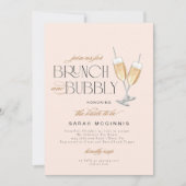 Bruiloft Brunch en Mousserende Prosecco Champagne  Kaart (Voorkant)
