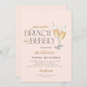 Bruiloft Brunch en Mousserende Prosecco Champagne Kaart (Voorkant / Achterkant)