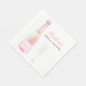 Bruiloft brunch met bruisende champagne servet (Hoek)