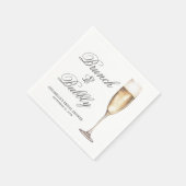 Bruiloft Brunch Met Champagne Borrel Servet (Hoek)
