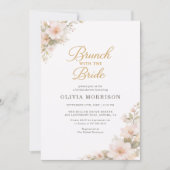 Bruiloft Brunch met de Bruid Bloemige Bruiloft Bor Kaart (Voorkant)