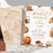 Bruiloft Brunch met Koffie en Pannenkoeken Kaart
