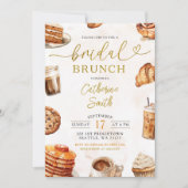Bruiloft Brunch met Koffie en Pannenkoeken Kaart (Voorkant)