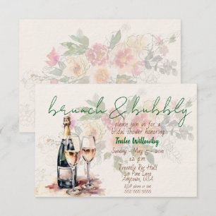 Bruiloft Brunch & Mousserende Wijn Bruidsshower Kaart