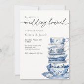 Bruiloft Brunch Tea Party Chinoiserie Vrijgezellen Kaart (Voorkant)