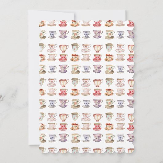 Bruiloft Brunch Tea Party Vrijgezellenfeest Kaart (Achterkant)