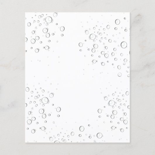 Bruiloft bubbels brunch pampas budget uitnodiging flyer (Achterkant)