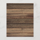 Bruiloft Budget Bruidsfeest met Rustieke Baby's Br Flyer (Achterkant)