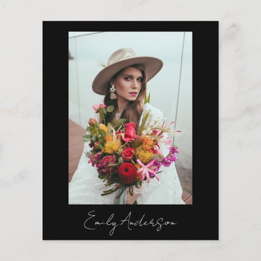 Bruiloft Budget Handgeschreven Script Minimalistis Flyer (Achterkant)