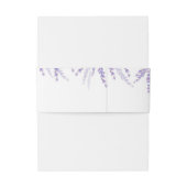 Bruiloft buikbanden in lavendelkleuren uitnodigingen wikkel (Achterkant Voorbeeld)