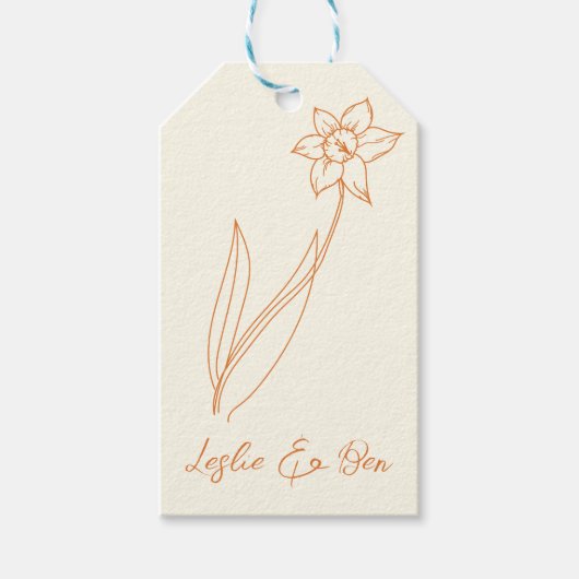 bruiloft cadeaulabel (Voorkant)