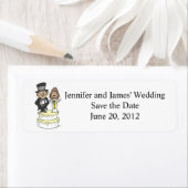 Bruiloft Cake Clipart Retouradres Labels (Insitu)