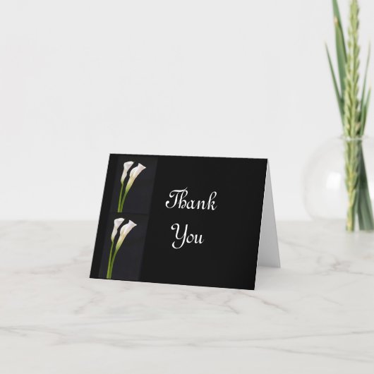 BRUILOFT CALA LILY BEDANKKAARTJES BEDANKKAART (Voorkant)