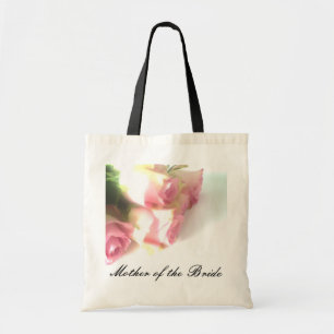 Bruiloft canvas tas   Roze rozen Moeder van de bru