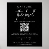 Bruiloft Capture The Love | QR-code voor het delen Poster (Voorkant)