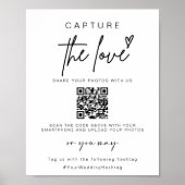 Bruiloft Capture The Love | QR-code voor het delen Poster (Voorkant)