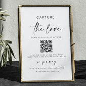 Bruiloft Capture The Love | QR-code voor het delen Poster