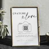 Bruiloft Capture The Love | QR-code voor het delen Poster