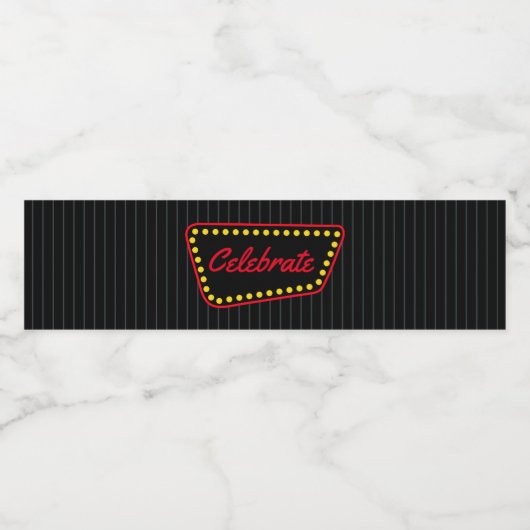 Bruiloft Celebration Party Waterfles Labels Waterfles Etiket (Enkel label)