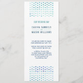 BRUILOFT CEREMONIE PROGRAMMA eenvoudige boho patro Programmakaart (Voorkant)