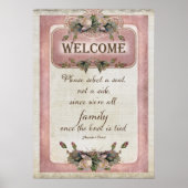  bruiloft ceremonie Seating Welkom bij de familie Poster (Voorkant)