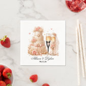 Bruiloft Champagne Papieren Servetten (Insitu)