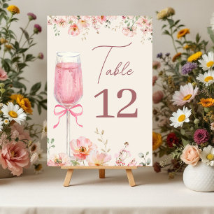 Bruiloft champagne roze strik bruidsfeest decorati kaart