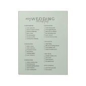 Bruiloft Checklist Planner Notitieblok (Linkerzijde)