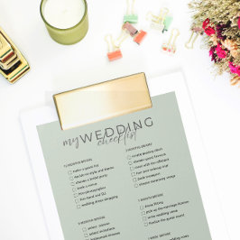 Bruiloft Checklist Planner Notitieblok