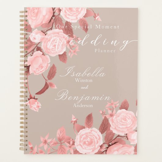 Bruiloft Chic Roos Planner (Voorkant)