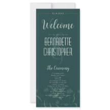 Bruiloft Chique Modern Elegant Eenvoudig Groen Sma