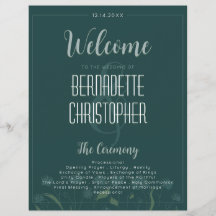 Bruiloft Chique Modern Elegant Eenvoudig Groen Sma