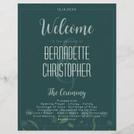 Bruiloft Chique Modern Elegant Eenvoudig Groen Sma