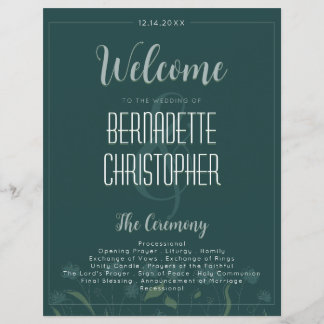 Bruiloft Chique Modern Elegant Eenvoudig Groen Sma