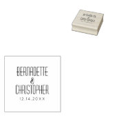Bruiloft Chique Modern Elegant Eenvoudige Rode Wij Rubberstempel (Gestempeld)