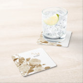 Bruiloft Chique Monogram Kartonnen Onderzetters (Insitu)