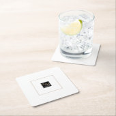 Bruiloft Chique Monogram Kartonnen Onderzetters (Insitu)