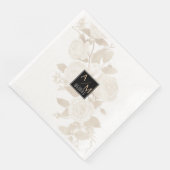 Bruiloft Chique Monogram Servet (Hoek)