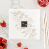 Bruiloft Chique Monogram Servet (Insitu)
