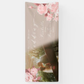 Bruiloft chique Roos foto banner (Verticaal)