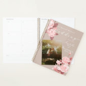 Bruiloft chique Roos foto Planner (Display)