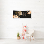 Bruiloft chique Roos foto verticaal Spandoek (Insitu)