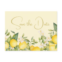 Bruiloft Citroenen Citrus Save The Date