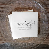 Bruiloft Cocktail servetten Eenvoudig Elegant Scri