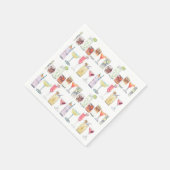 Bruiloft Cocktail servetten geïllustreerd Cocktail (Hoek)